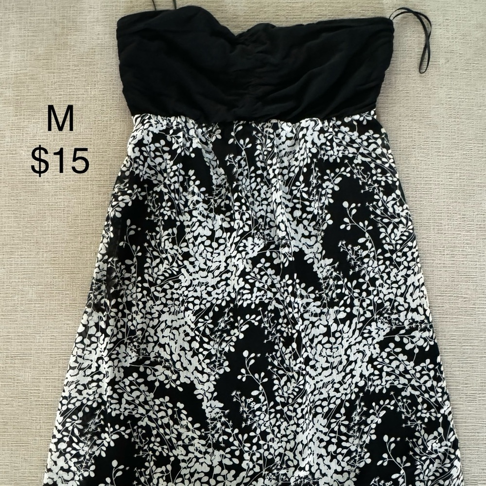 Strapless EXPRESS floral dress